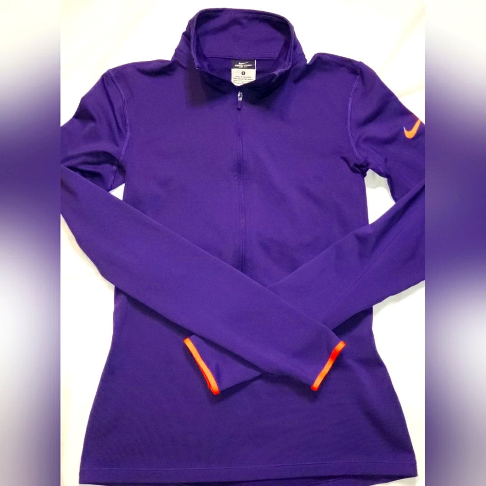 Womens Nike Pro Dri Fit Half Zip Pullover Sz S
